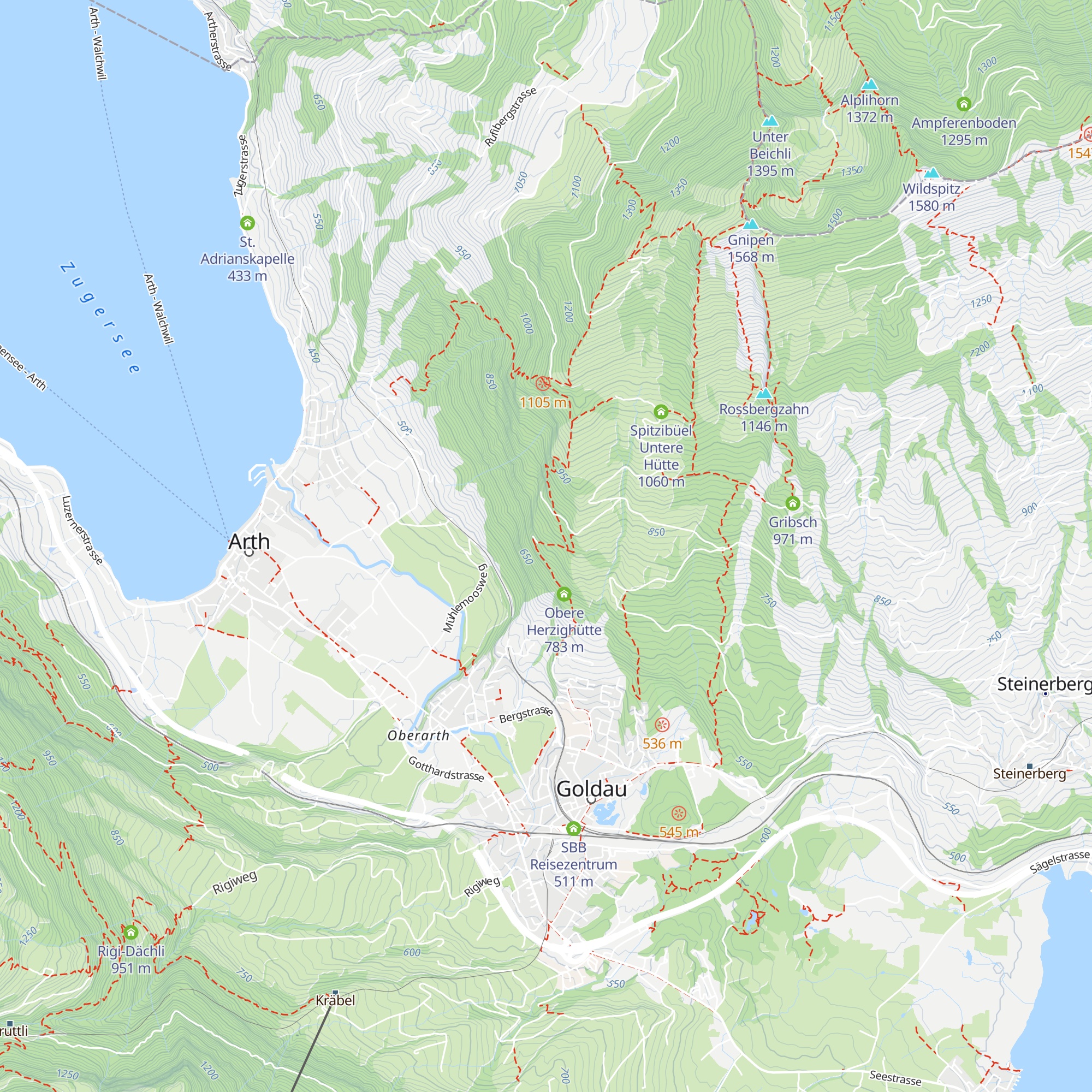 Forsthütte SBB Herzig map