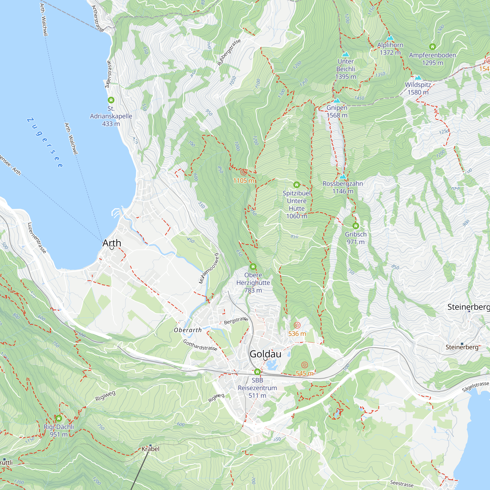 Forsthütte SBB Herzig map