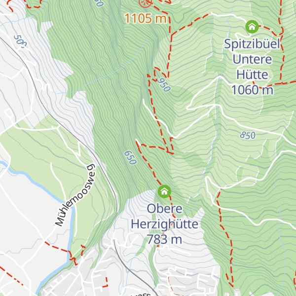 Map of Forsthütte SBB Herzig