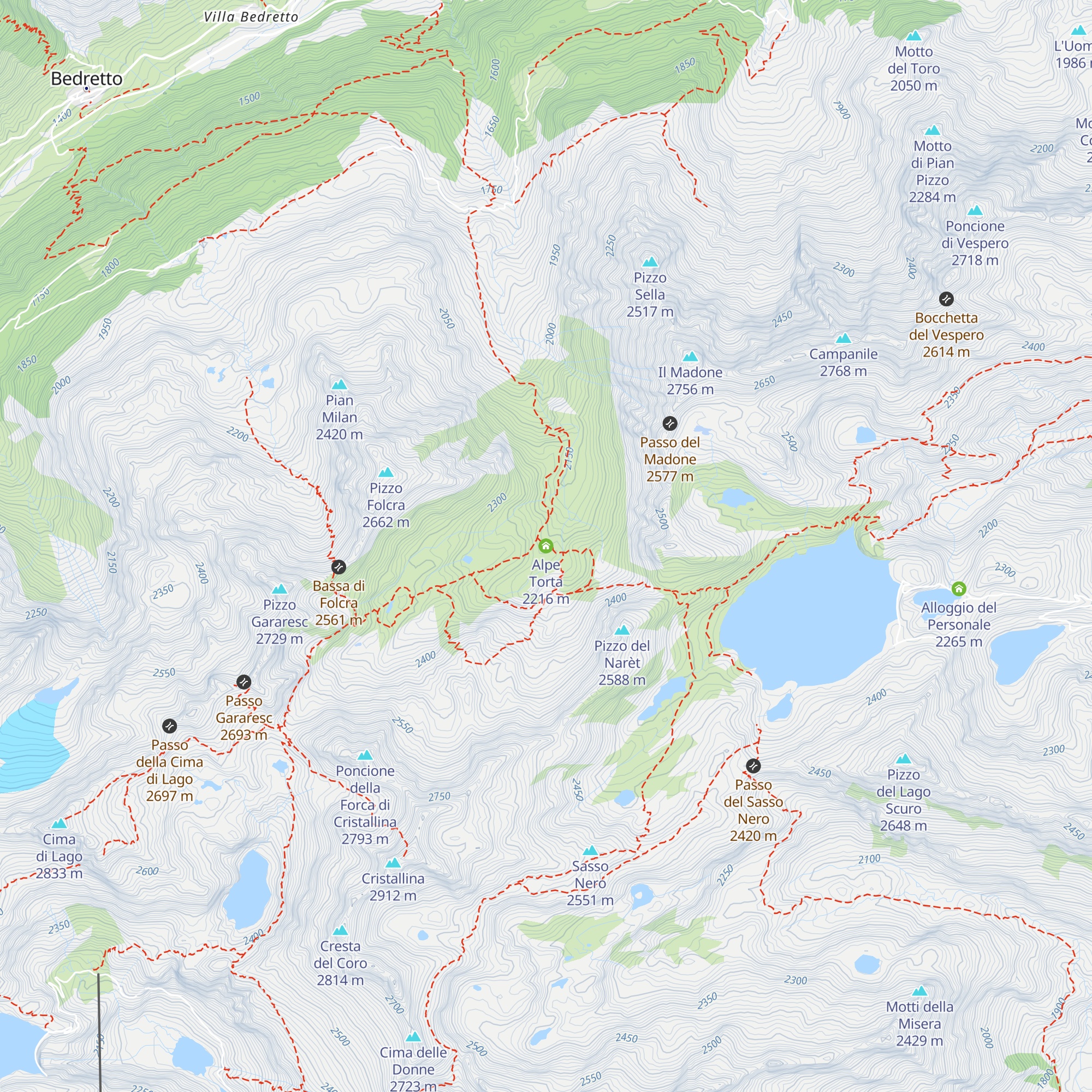 Alpe Torta map