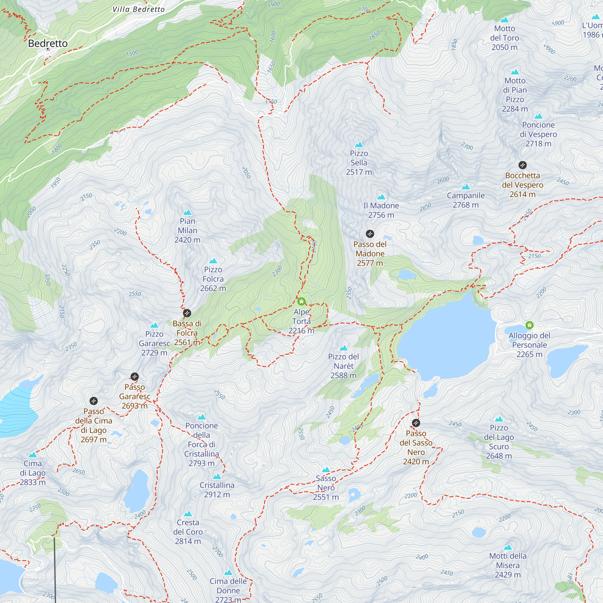 Alpe Torta map