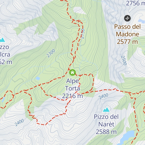 Map of Alpe Torta