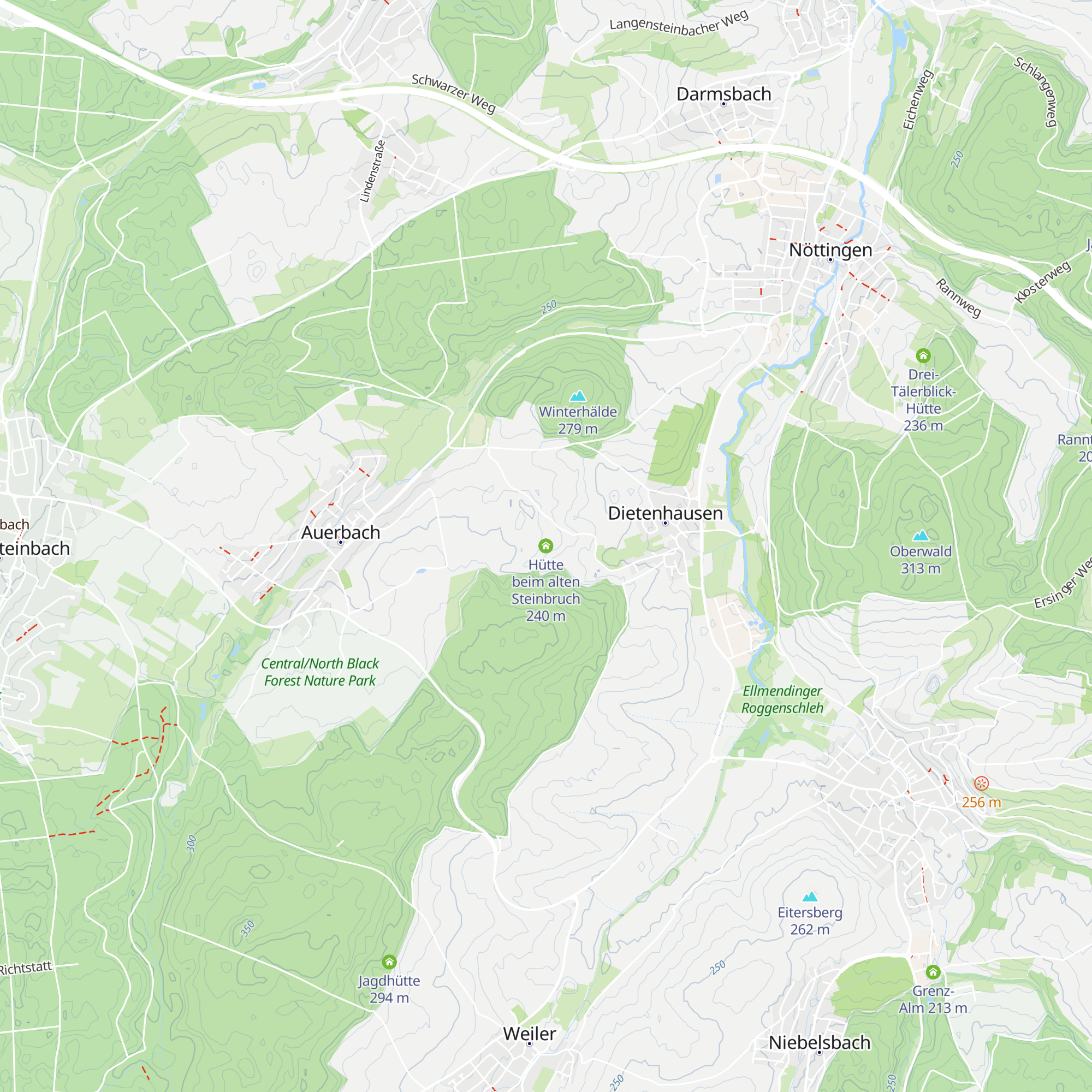 Hütte beim alten Steinbruch map