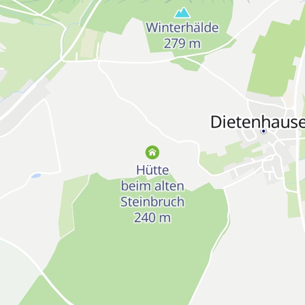 Map of Hütte beim alten Steinbruch