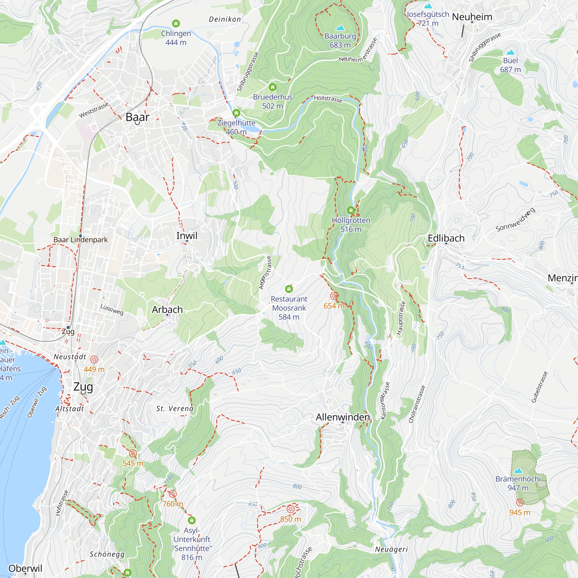 Restaurant Moosrank map