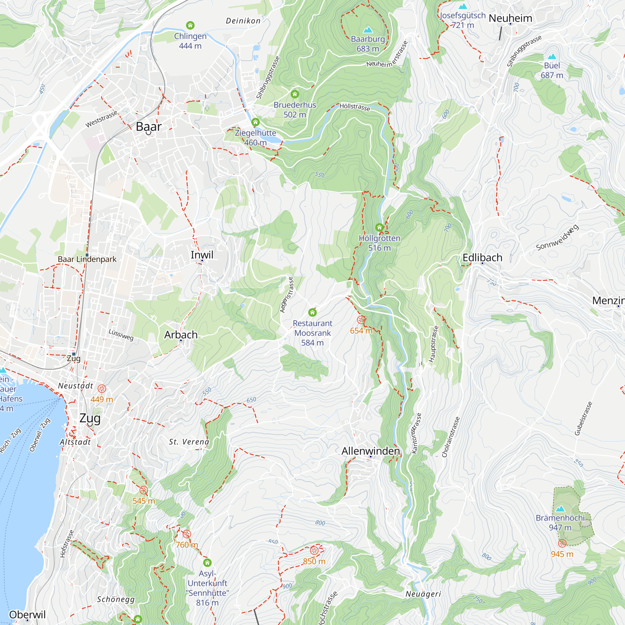 Restaurant Moosrank map