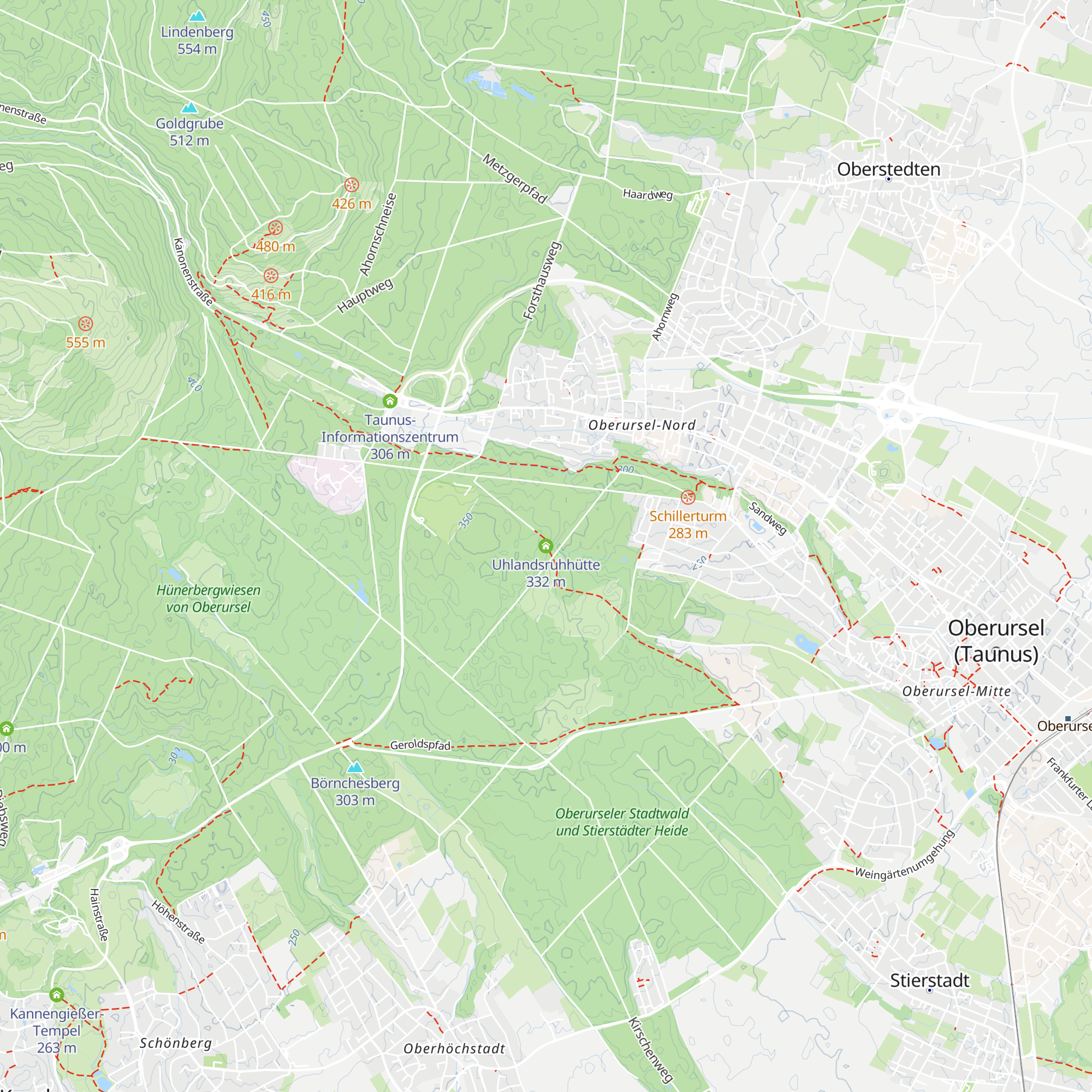 Uhlandsruhhütte map