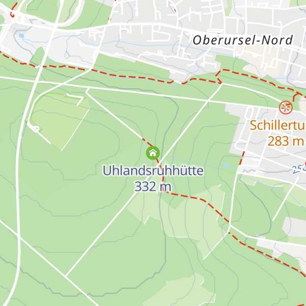 Map of Uhlandsruhhütte