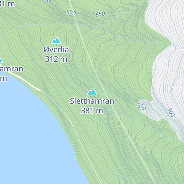 Map of Sletthamran