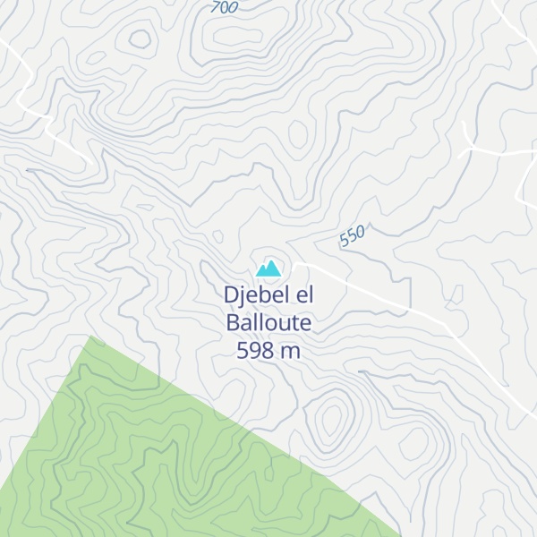 Map of Djebel el Balloute