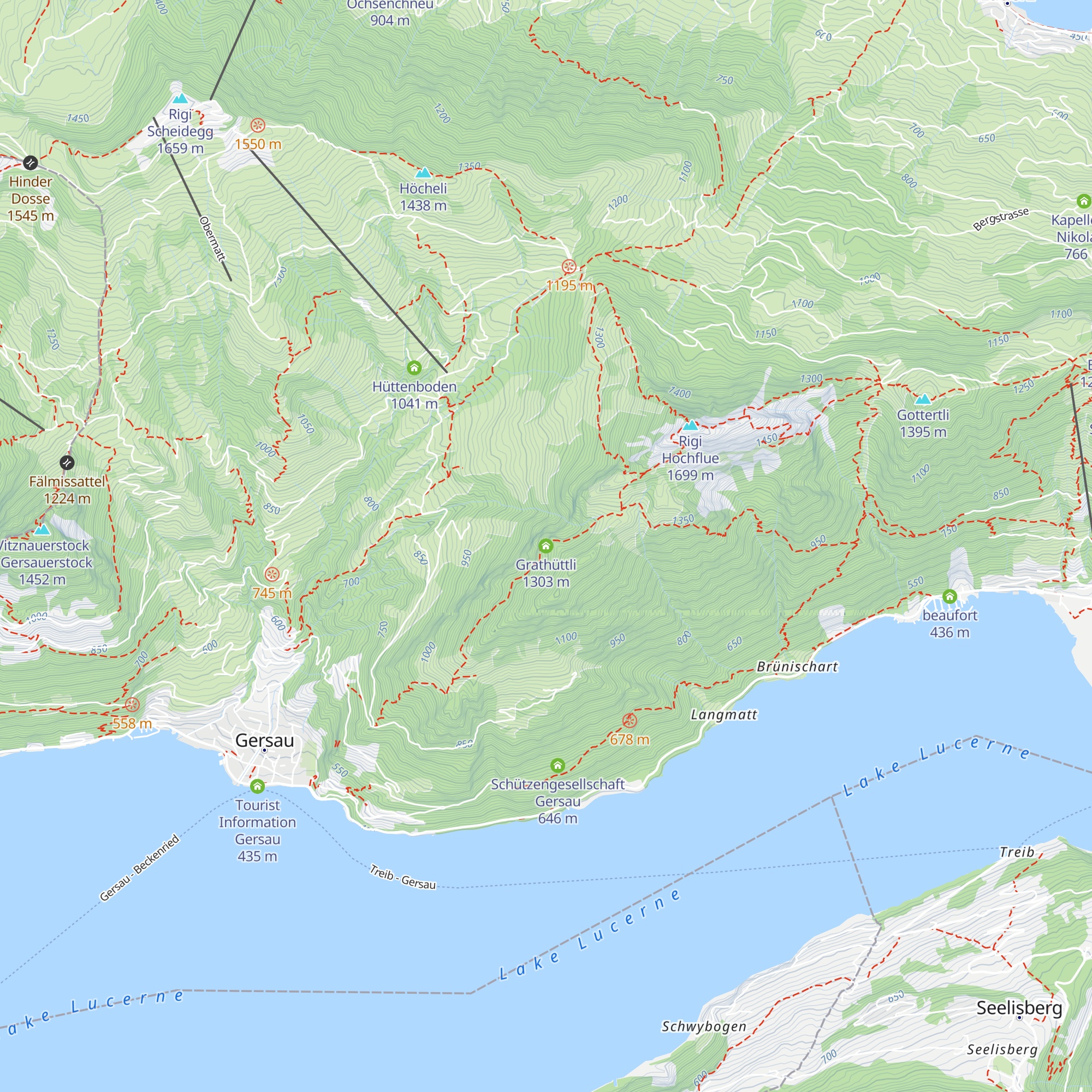 Grathüttli map