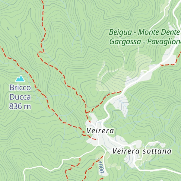 Map of Monte Cucco