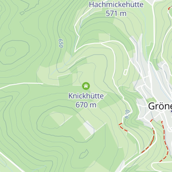 Map of Knickhütte