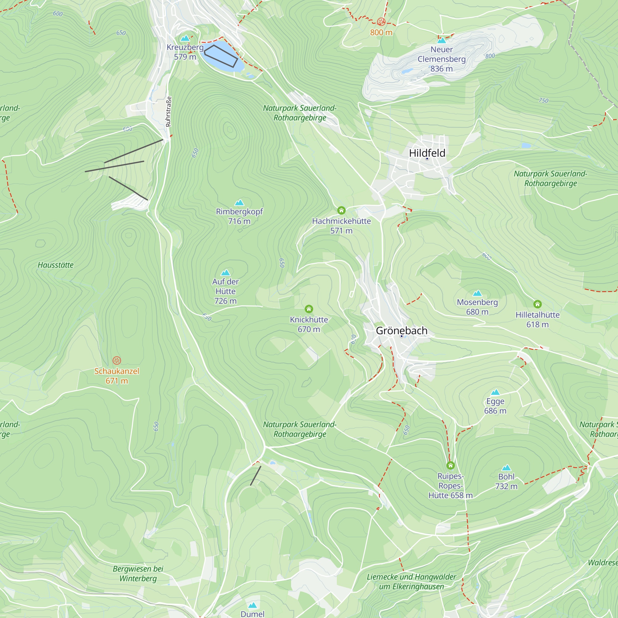 Knickhütte map