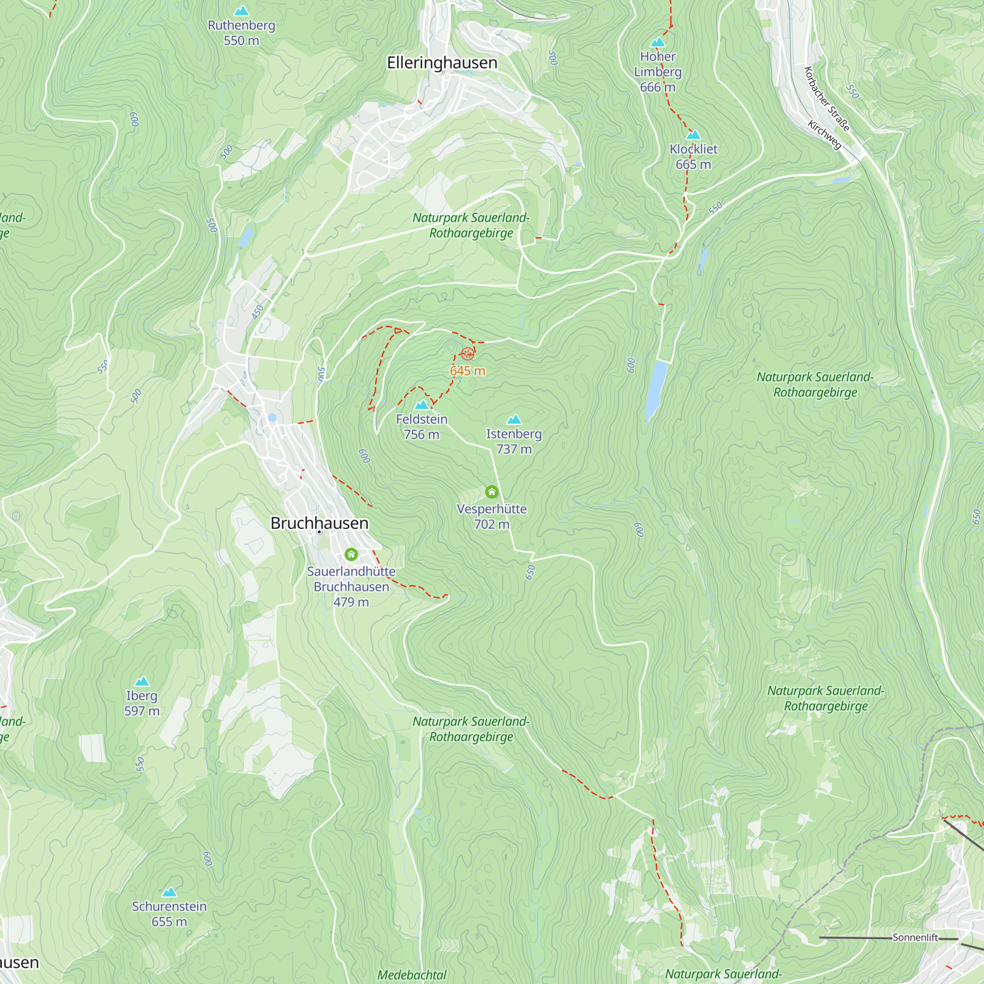 Vesperhütte map