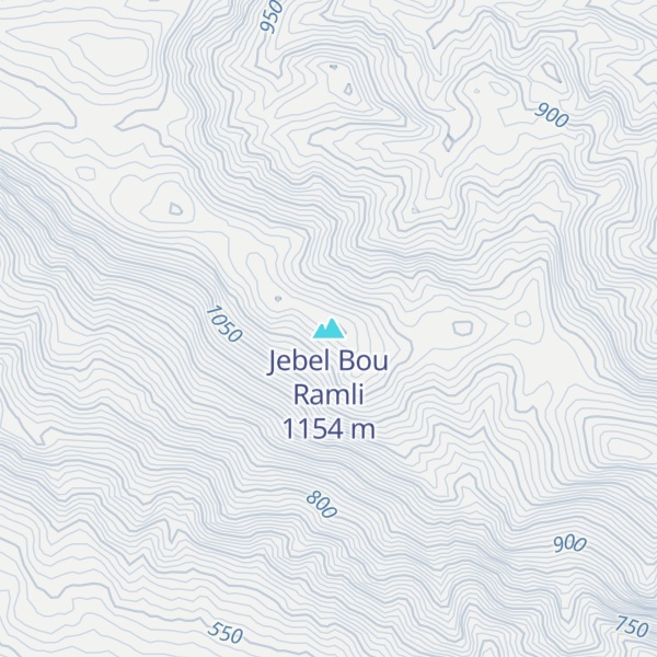 Map of Jebel Bou Ramli