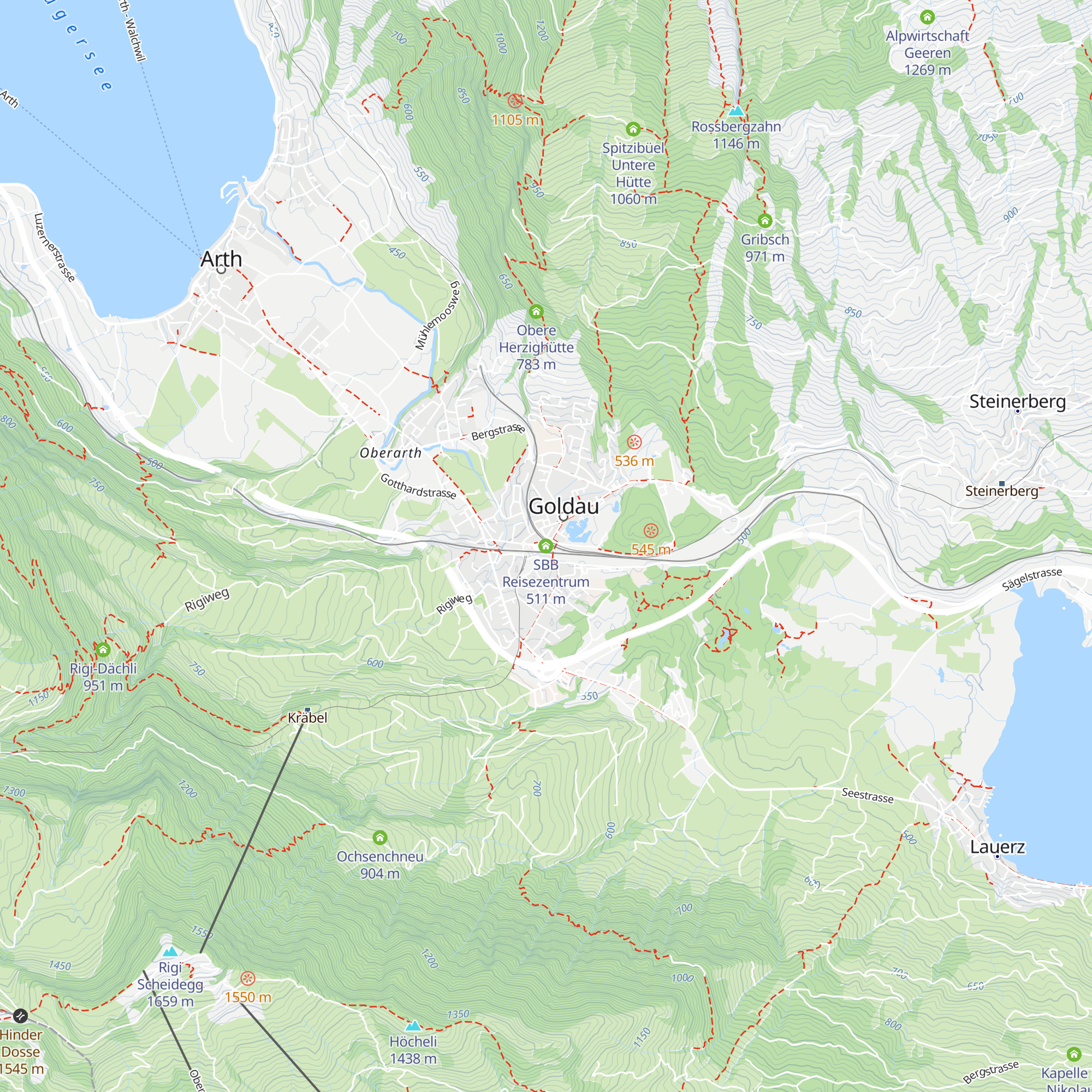 SBB Reisezentrum map