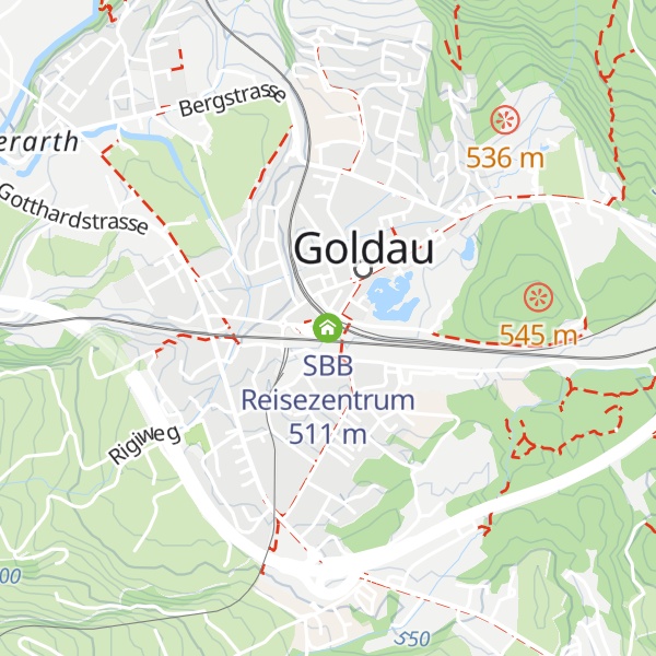 Map of SBB Reisezentrum