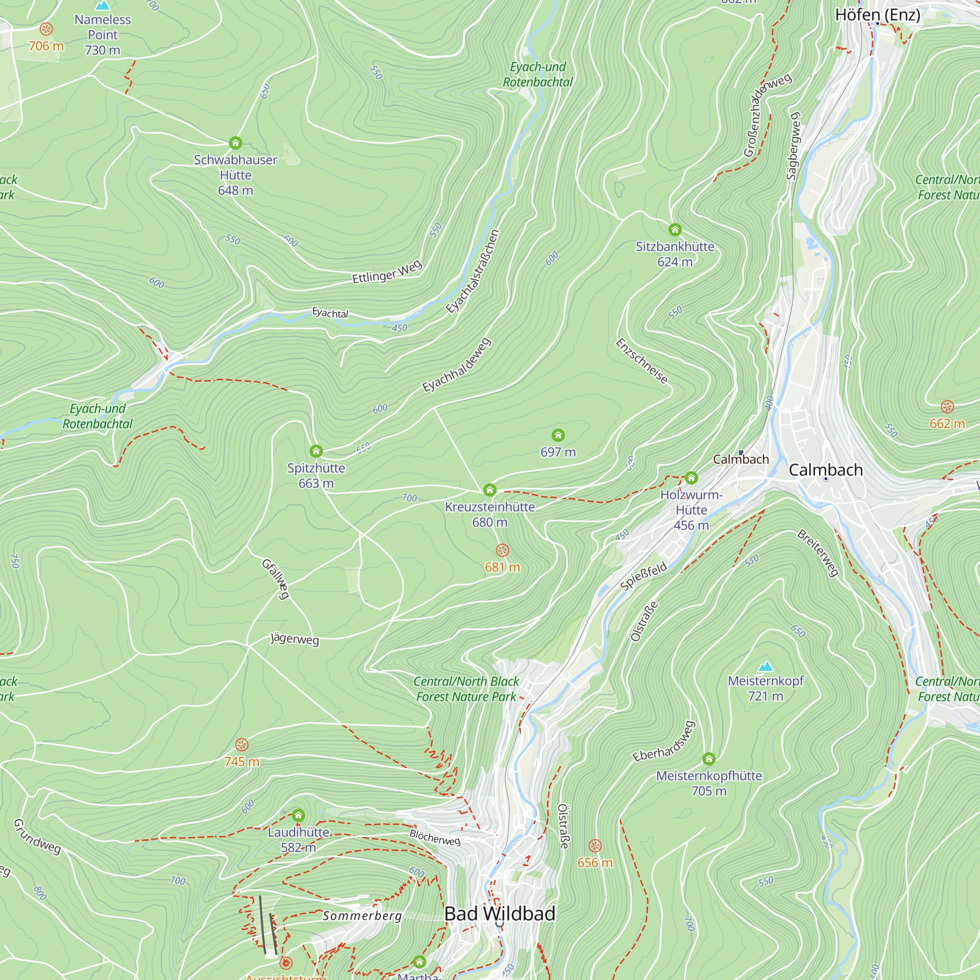 Kreuzsteinhütte map