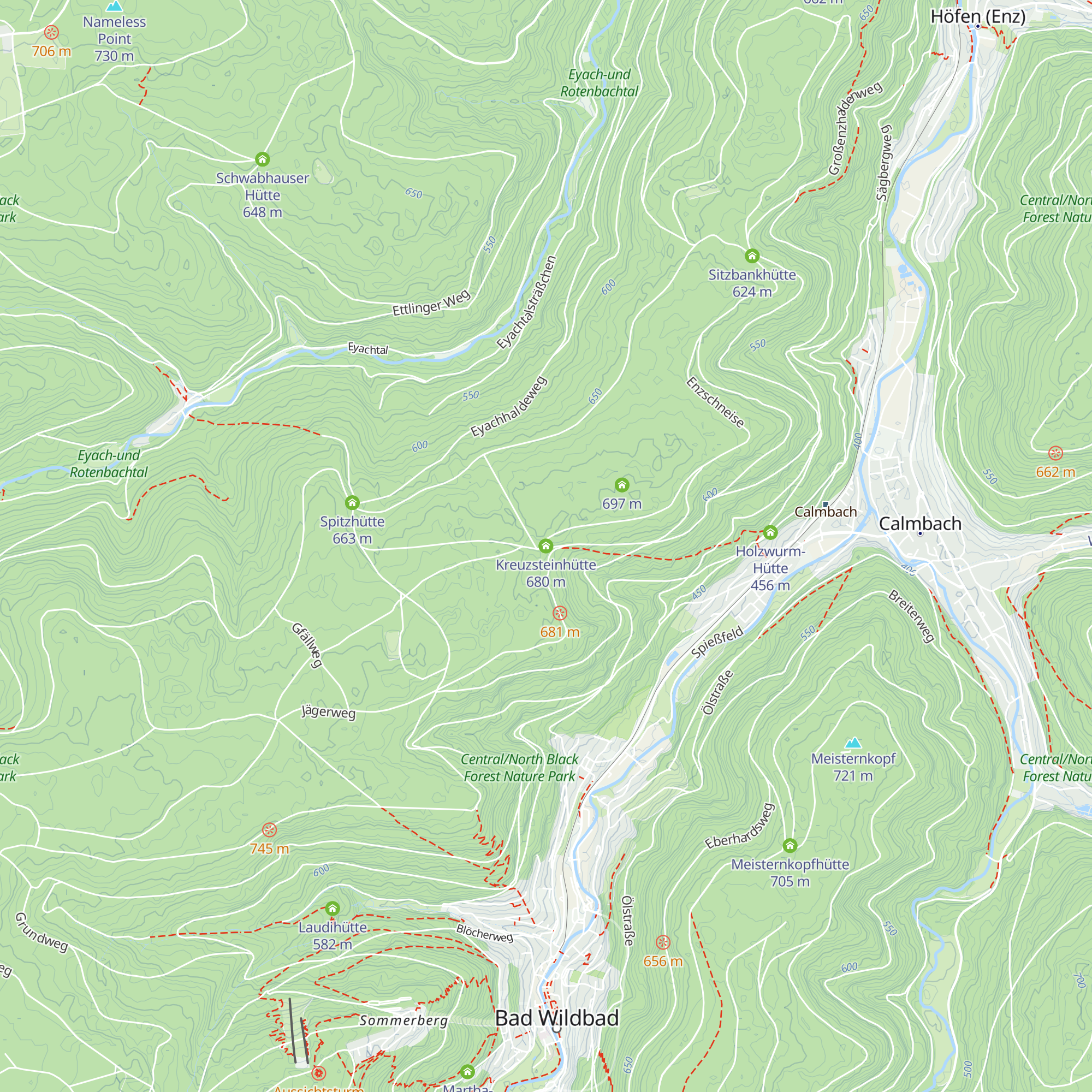 Kreuzsteinhütte map