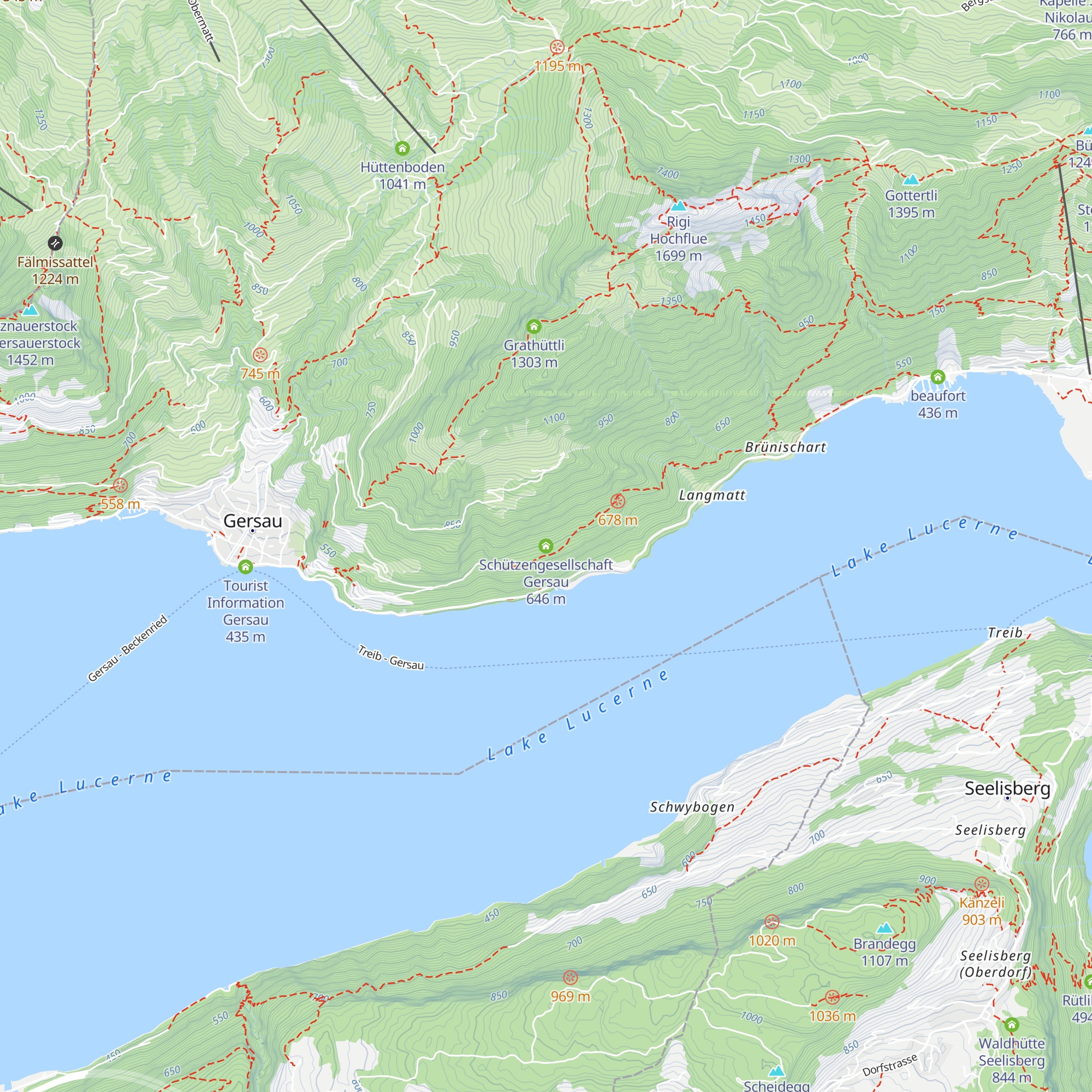 Schützengesellschaft Gersau map