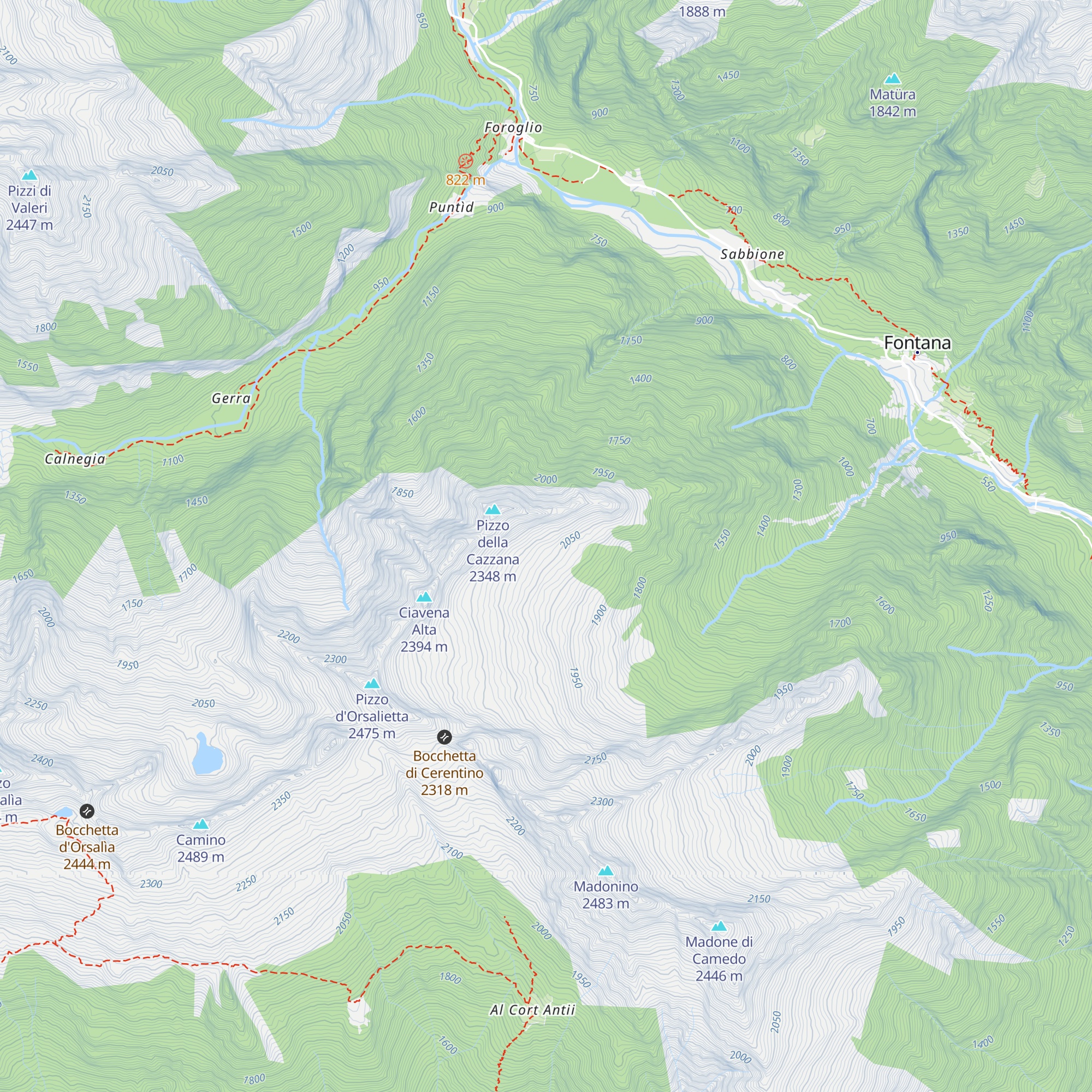 Alpe Cranzünasc map