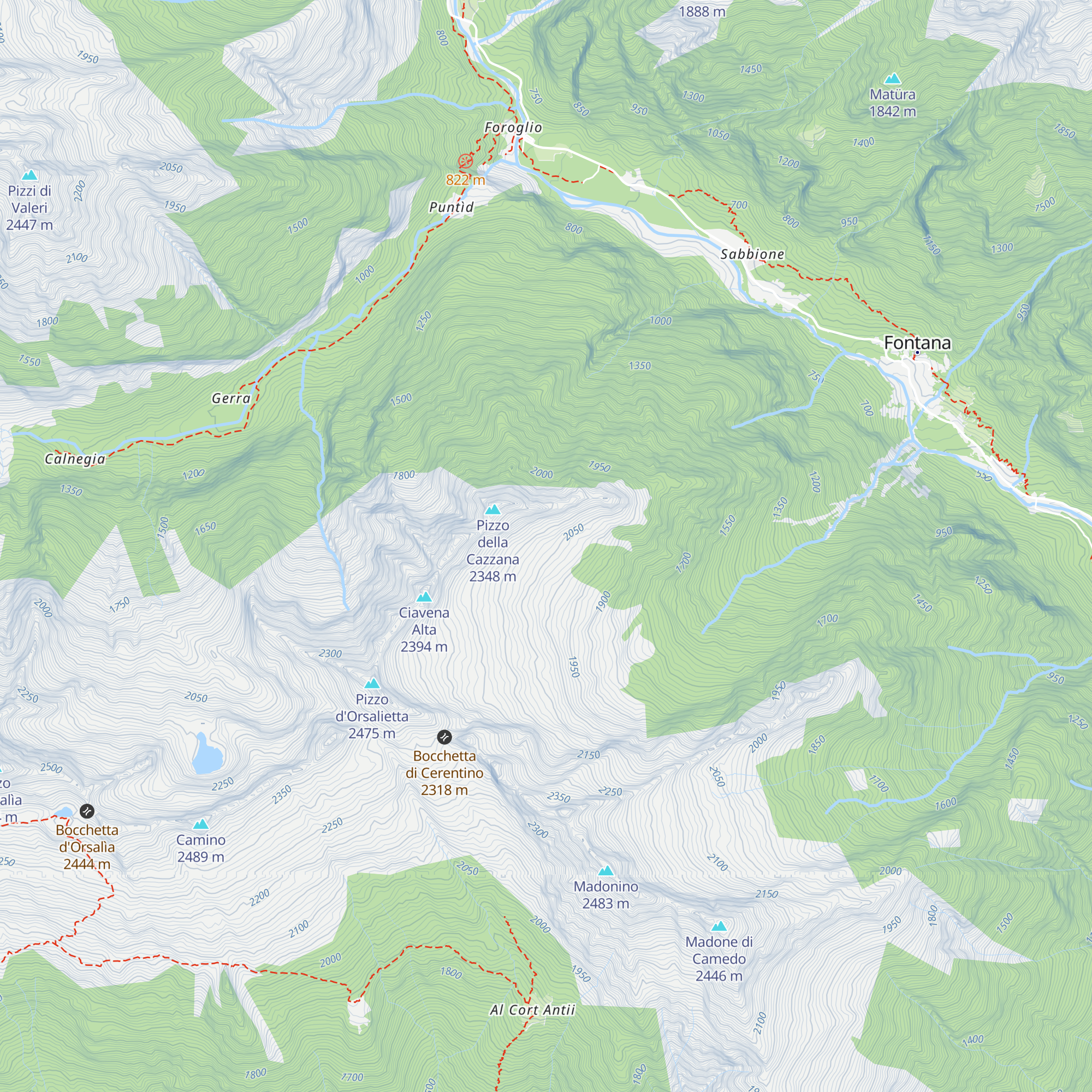 Alpe Cranzünasc map