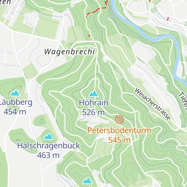 Map of Höhrain