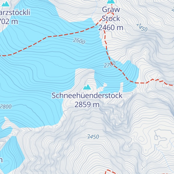 Map of Schneehüenderstock