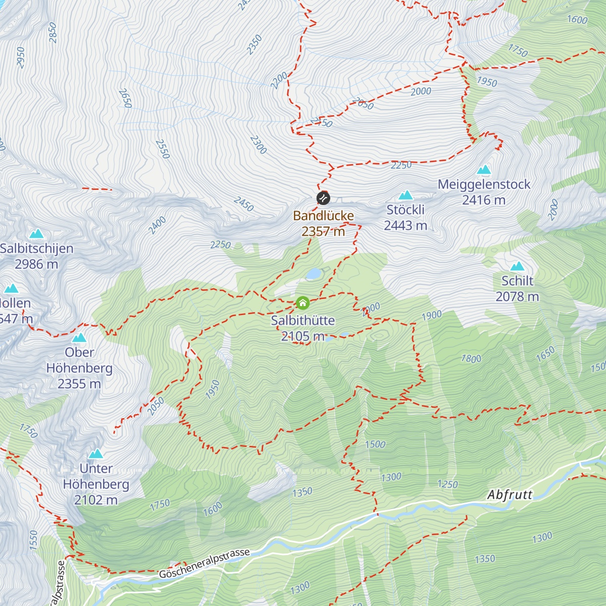 Salbithütte map