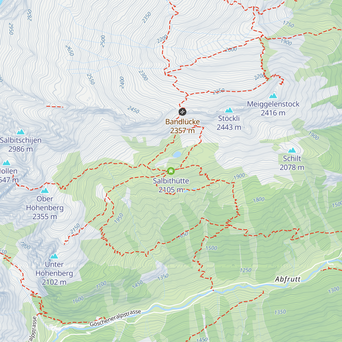 Salbithütte map