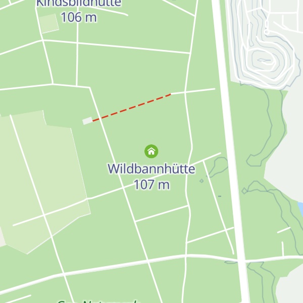 Map of Wildbannhütte
