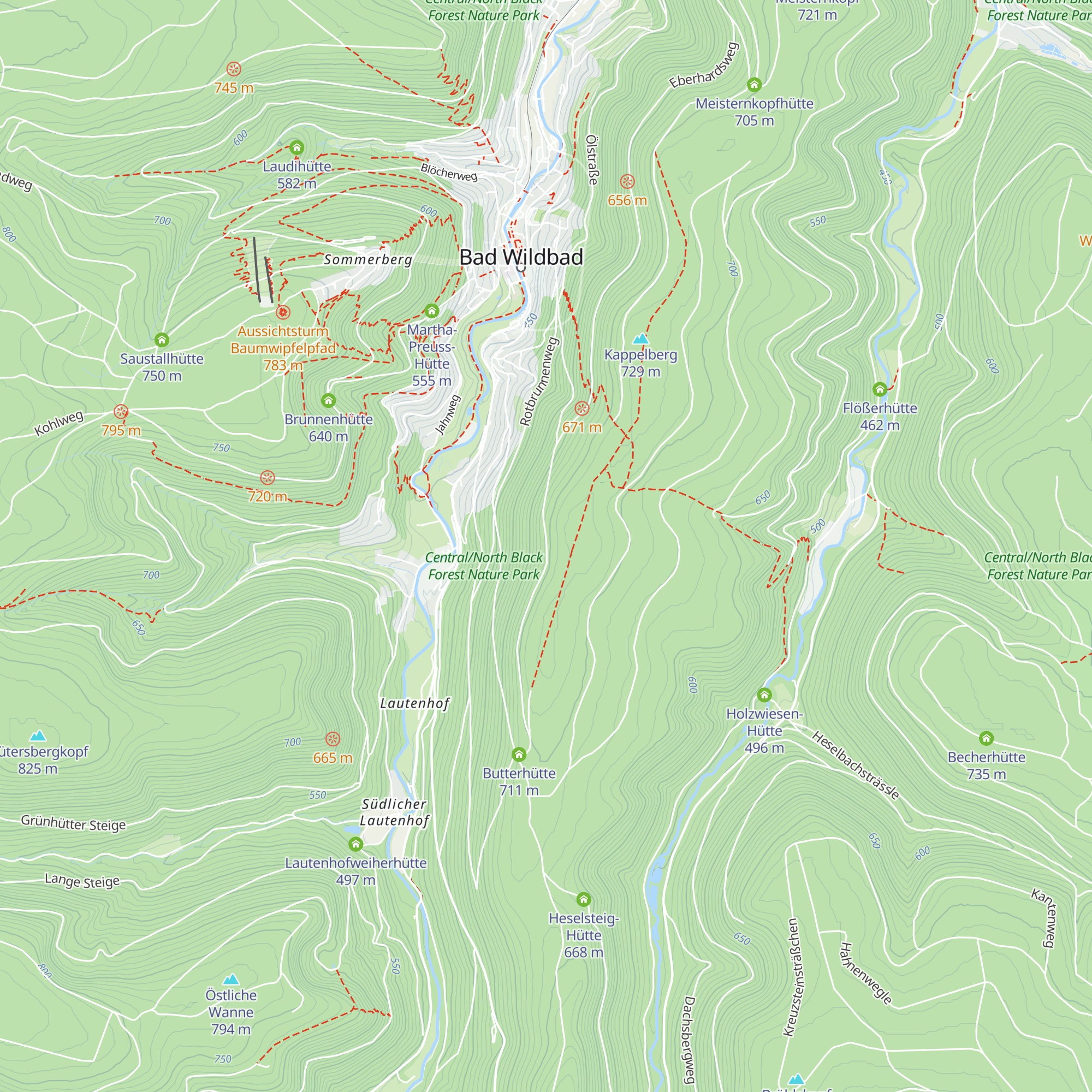 Simmelhütte map