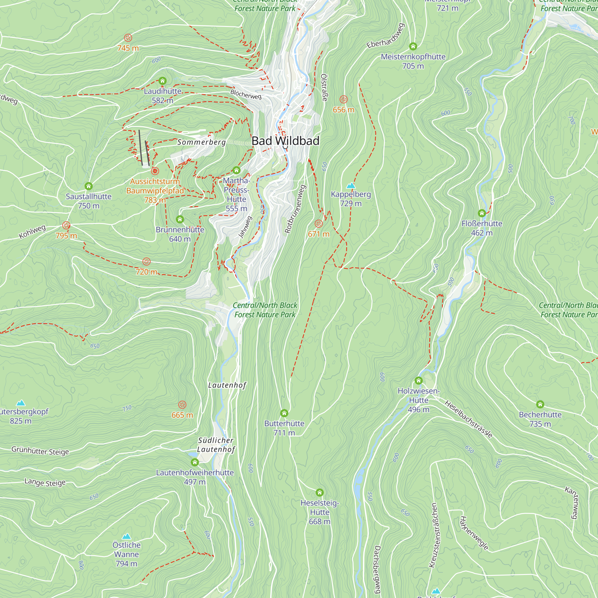 Simmelhütte map