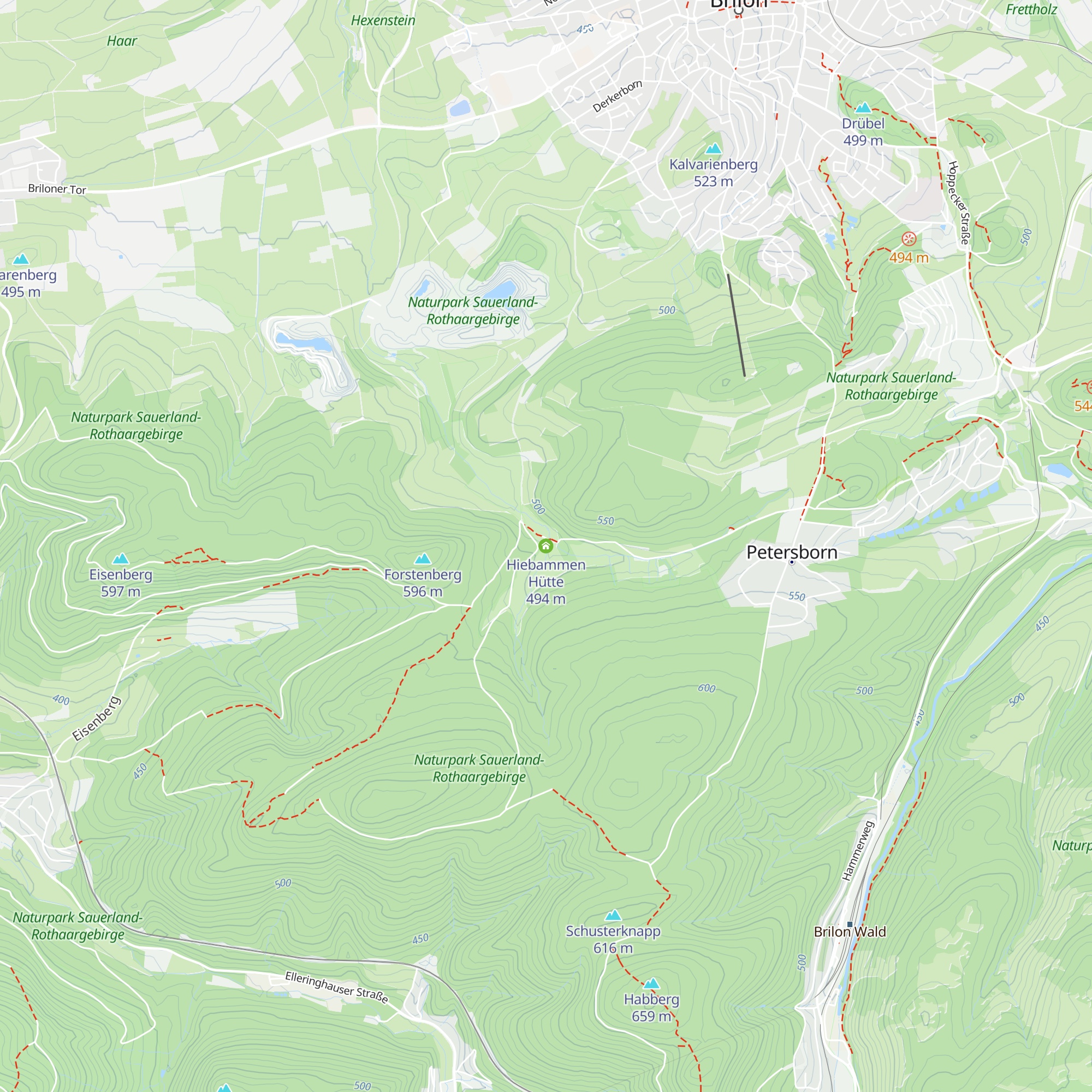 Hiebammen Hütte map