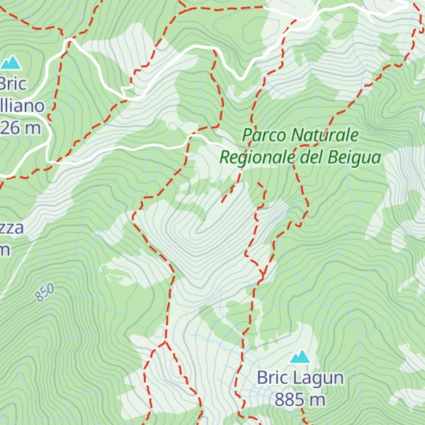 Map of Monte Cavalli