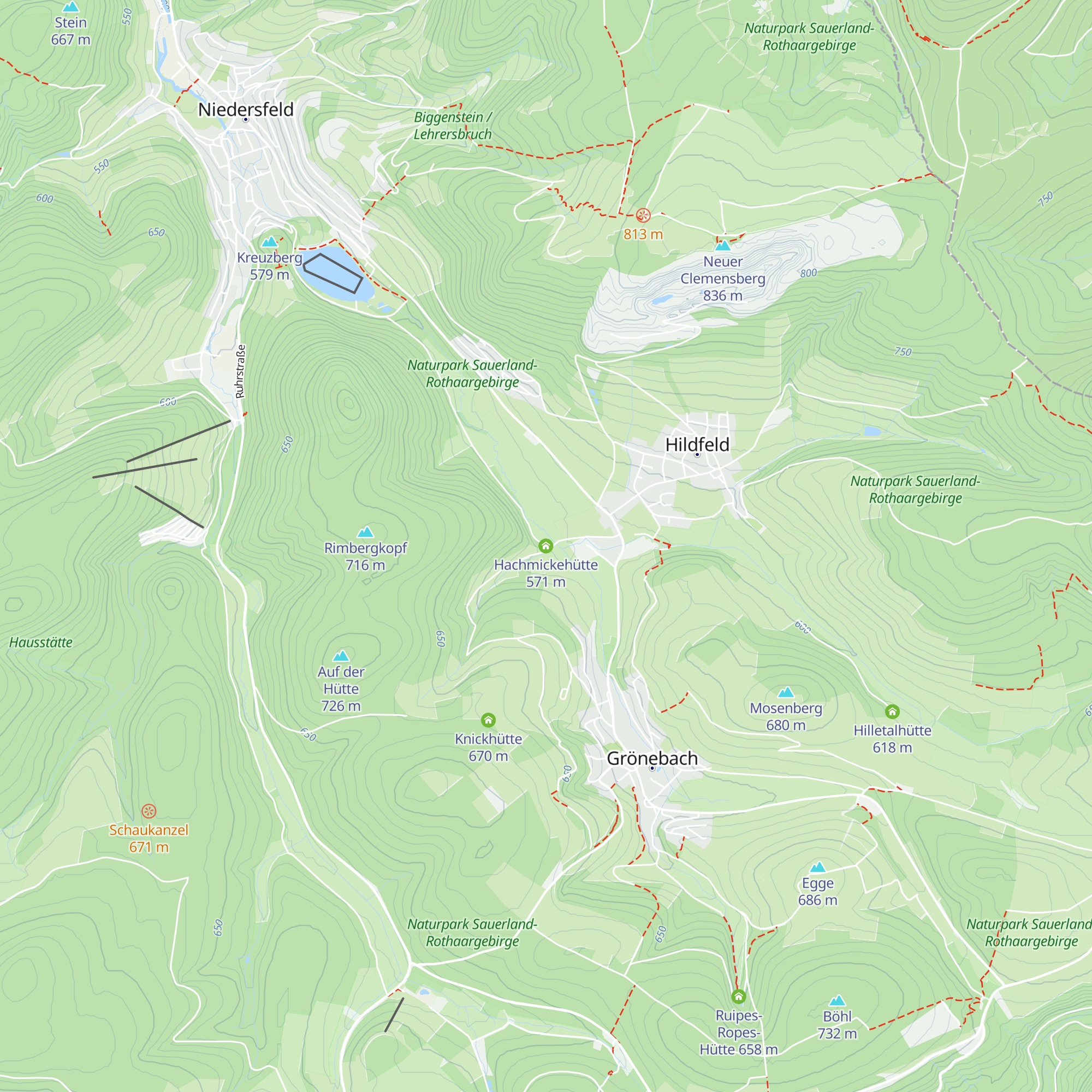 Hachmickehütte map