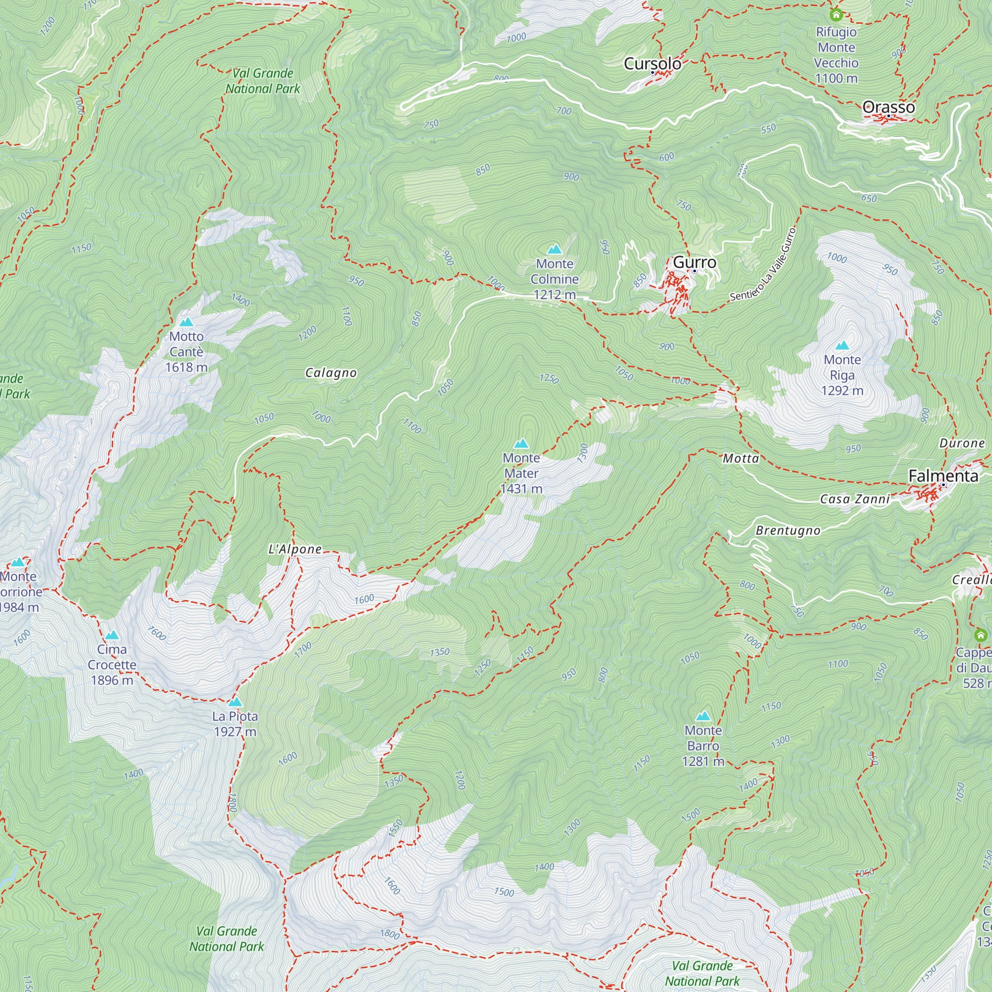 Cappella-bivacco della Fulka map
