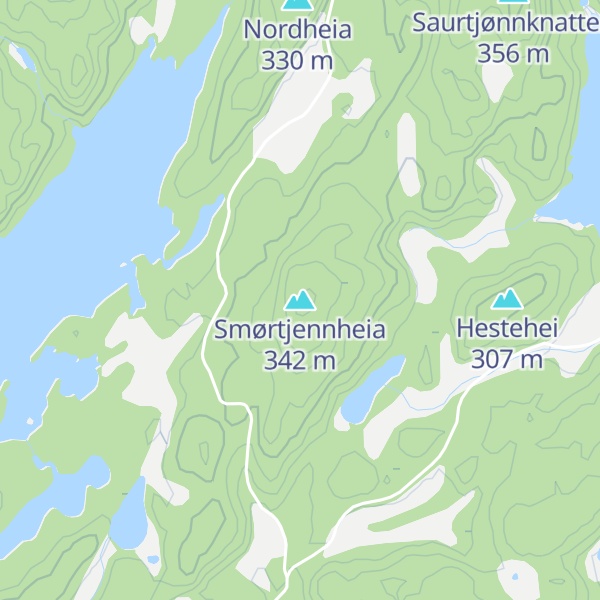 Map of Smørtjennheia