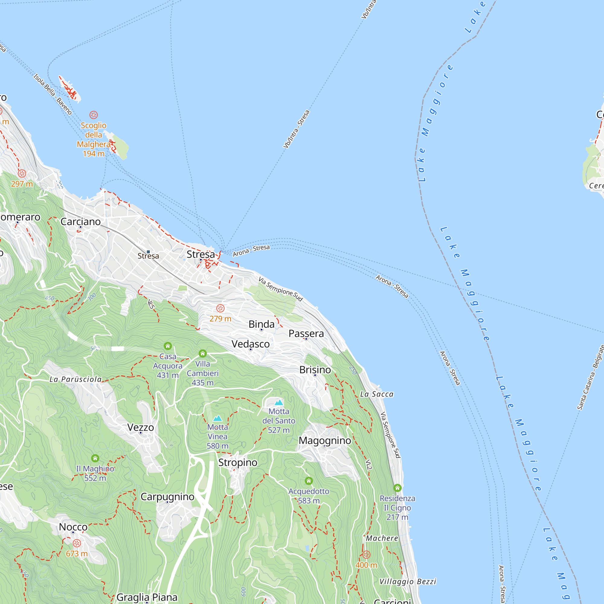 Villa Excelsior Niobe - Lupa map