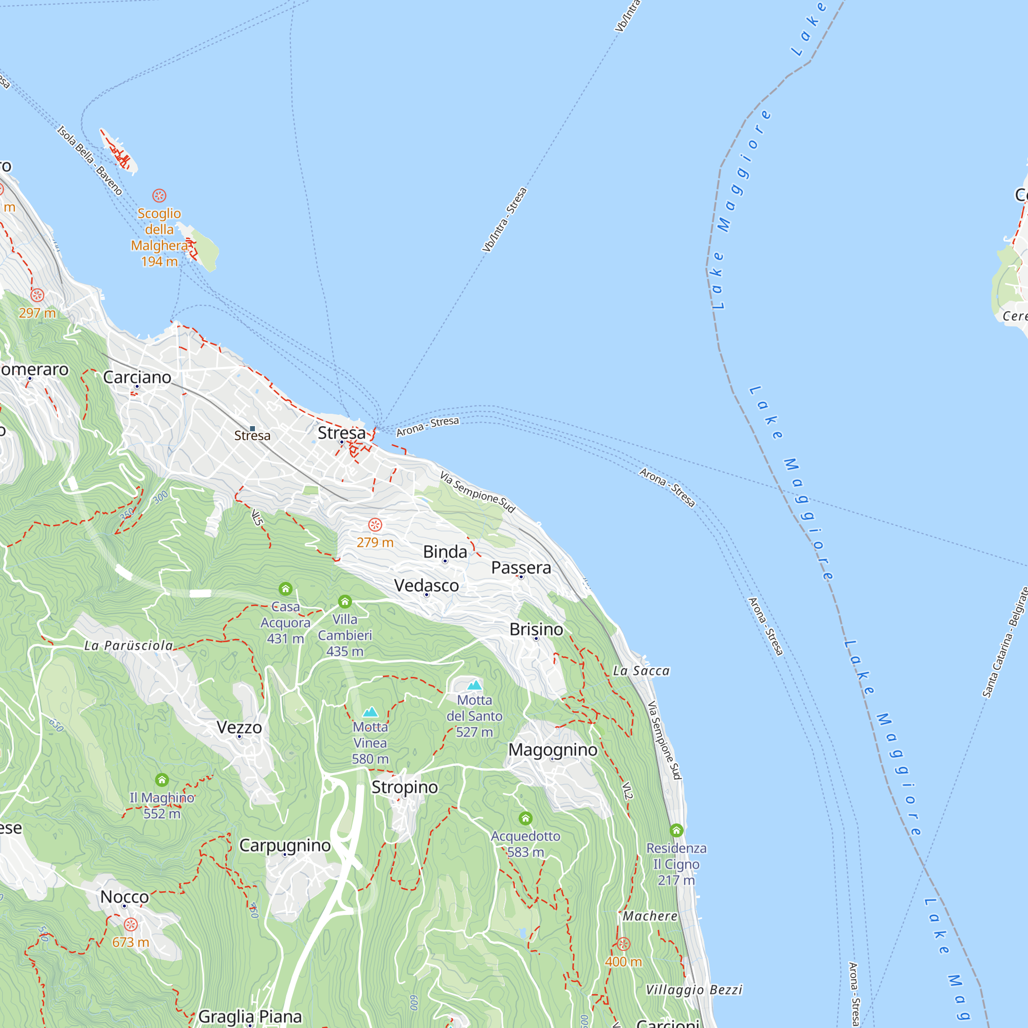Villa Excelsior Niobe - Lupa map