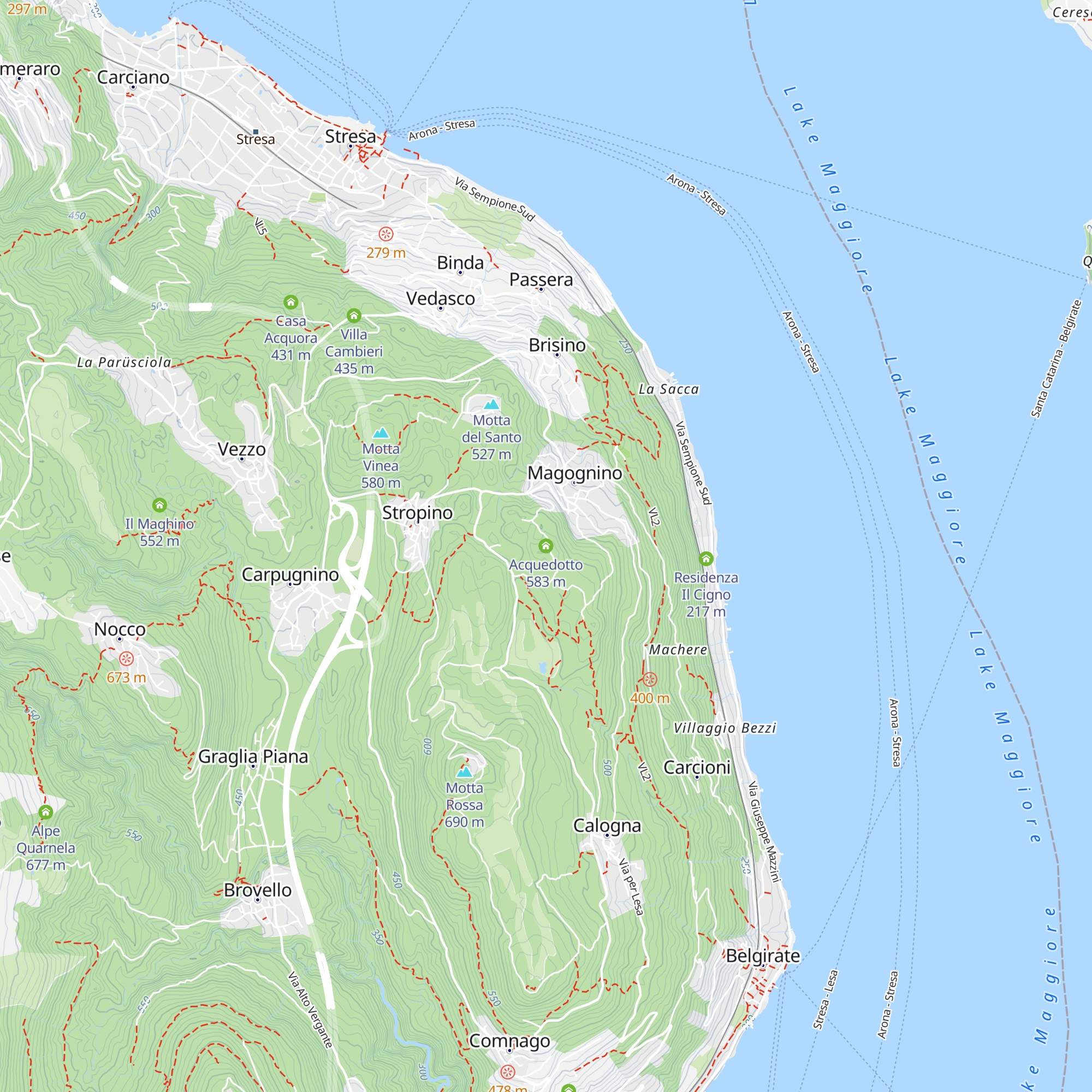 Acquedotto map