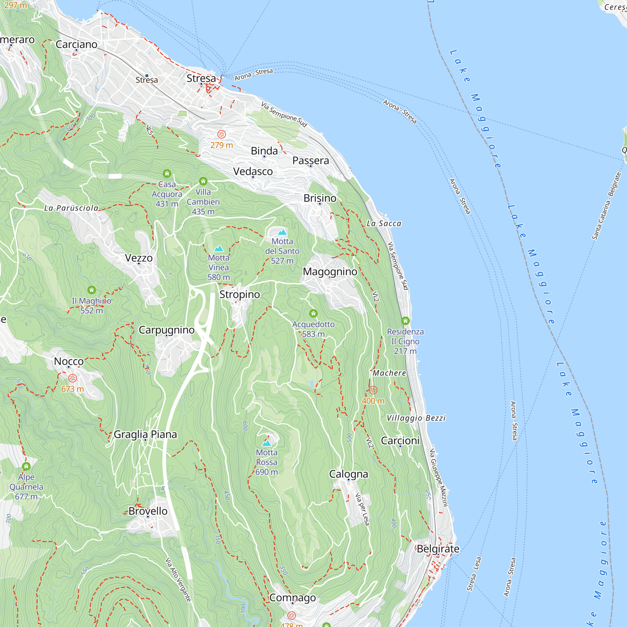 Acquedotto map