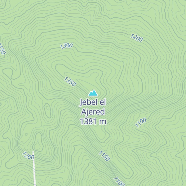 Map of Jebel el Ajered