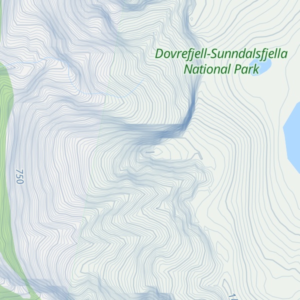Map of Langrabbpiken