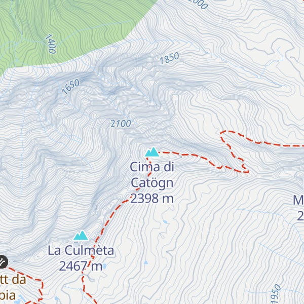 Map of Cima di Catögn