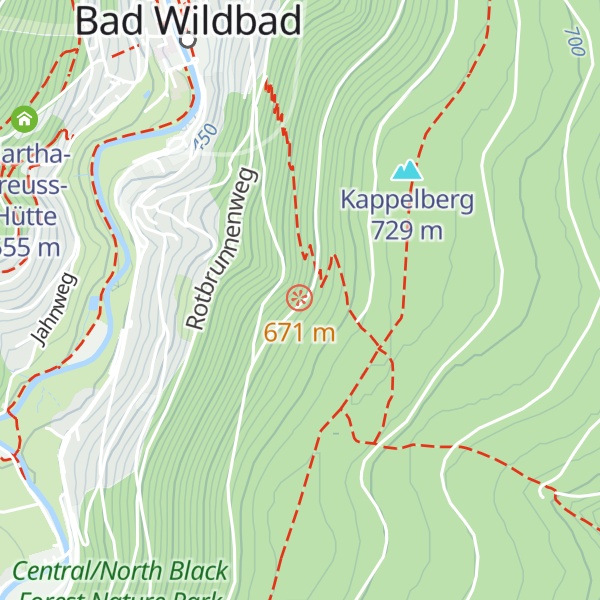 Map of Hans Lutz-Hütte