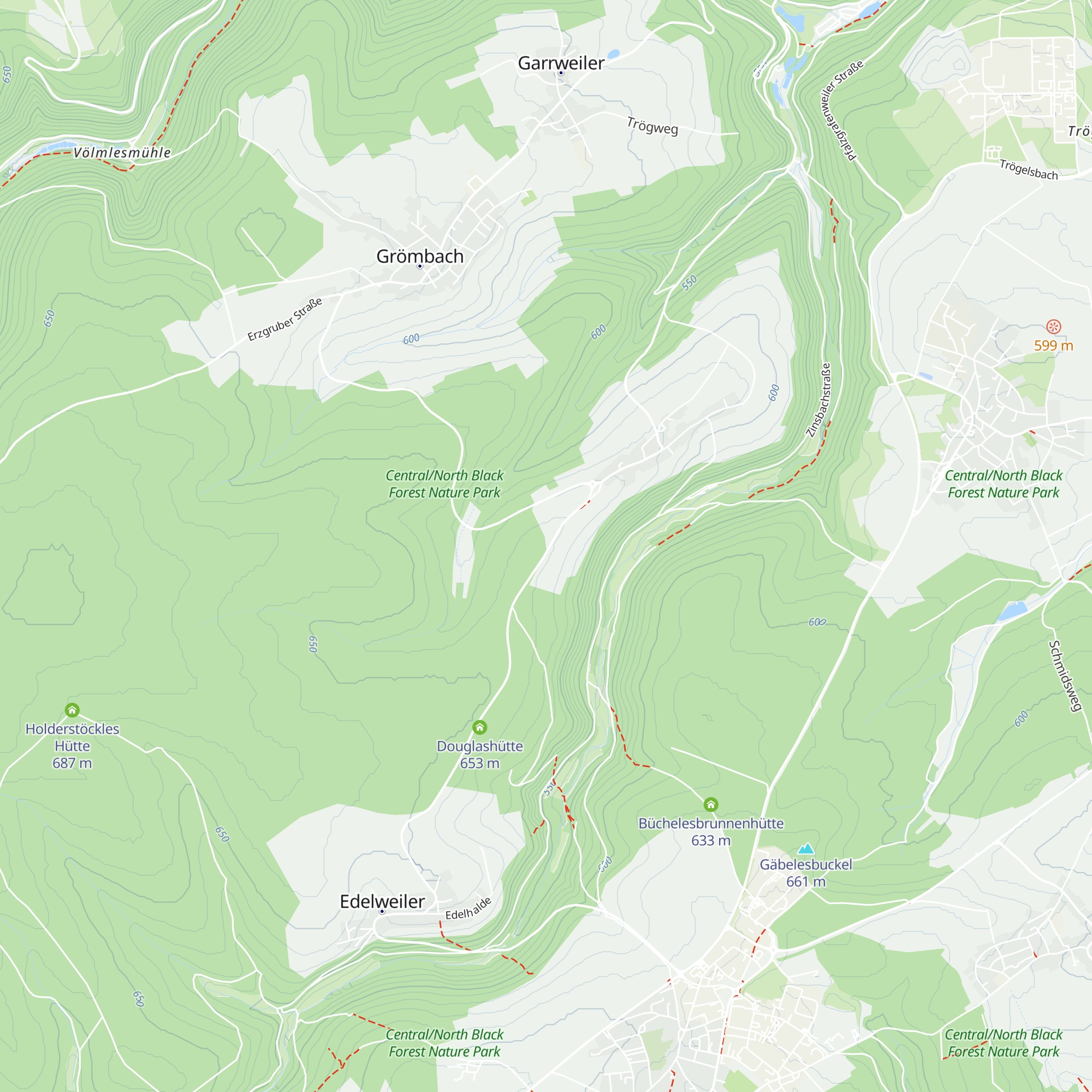 Hütte We/örnersberg map
