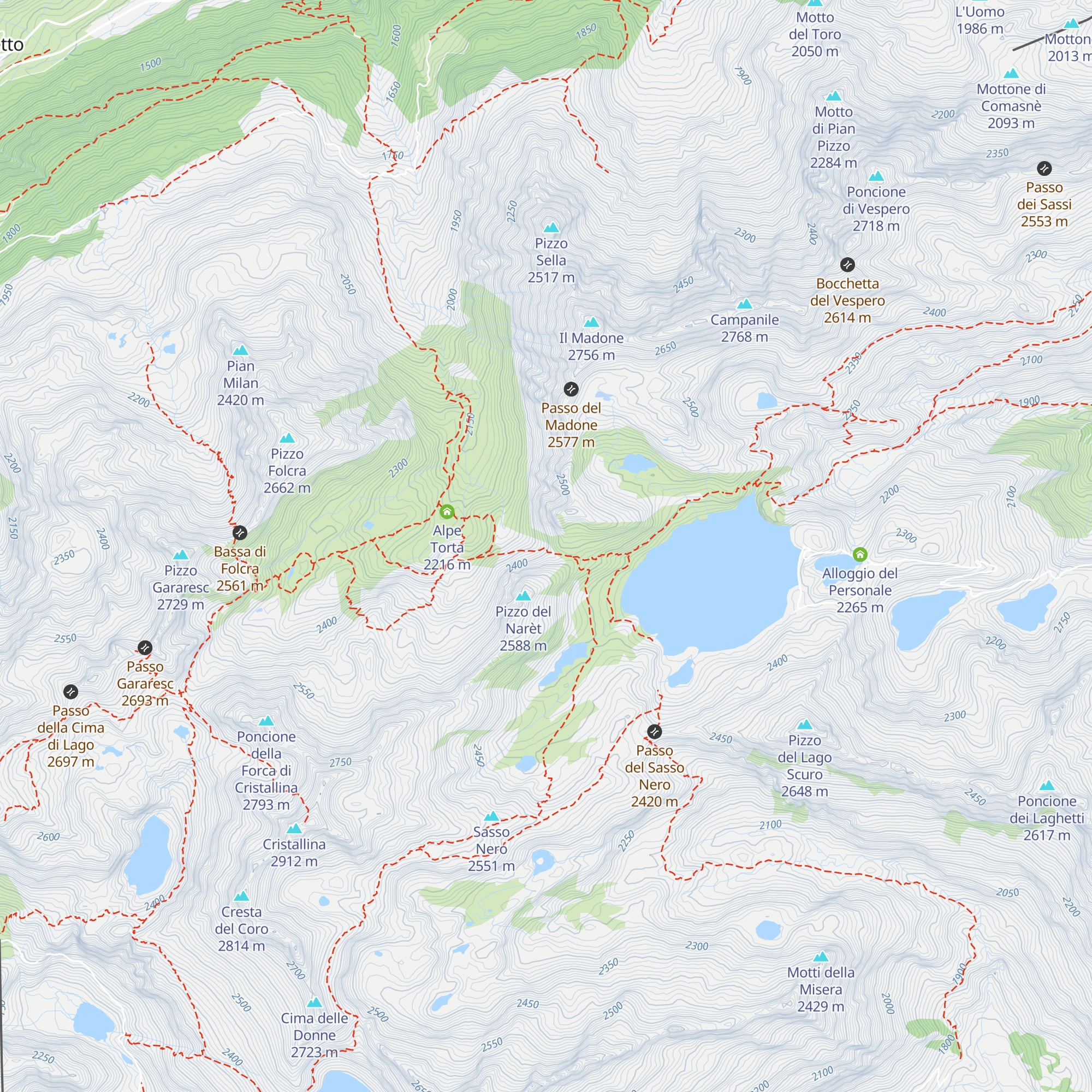 Rifugio map