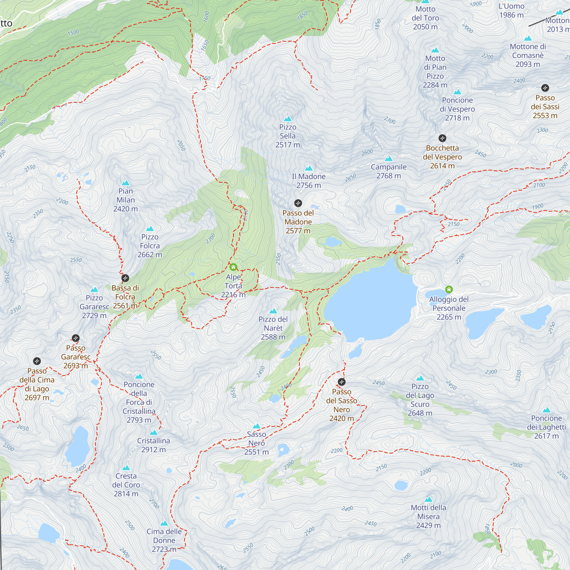 Rifugio map